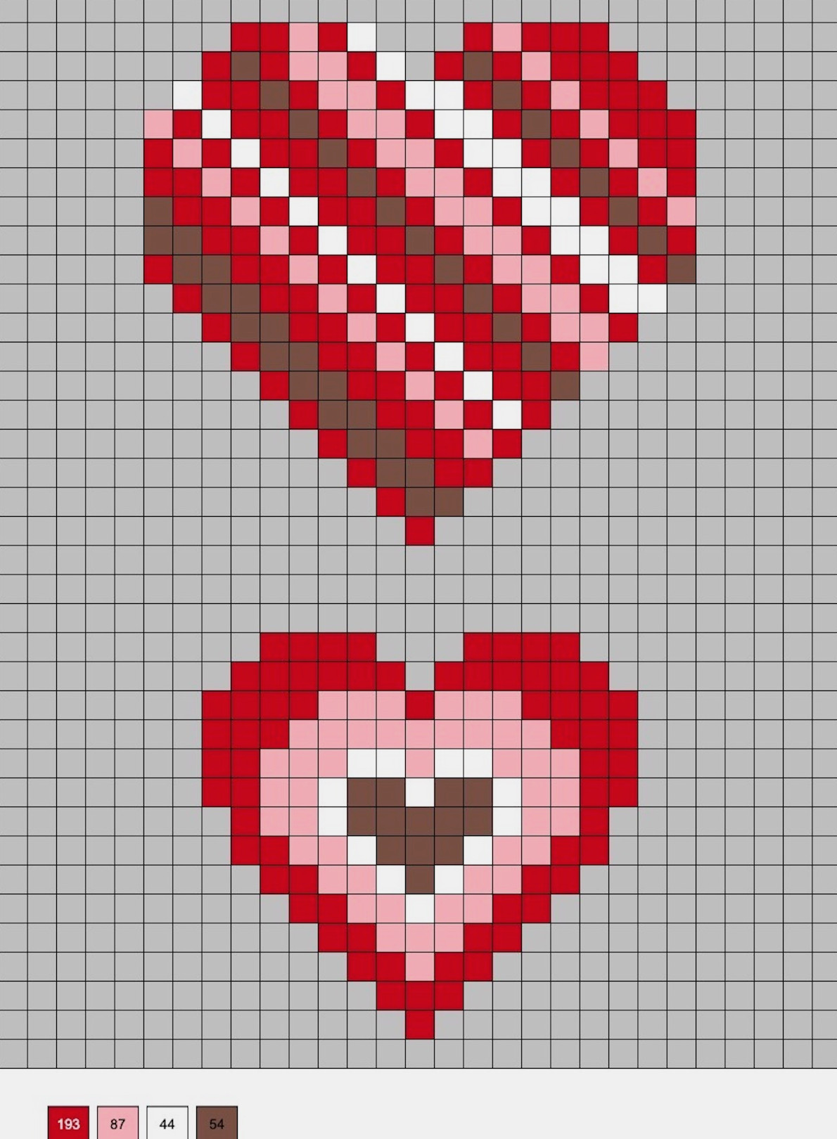 valentine fuse beads
