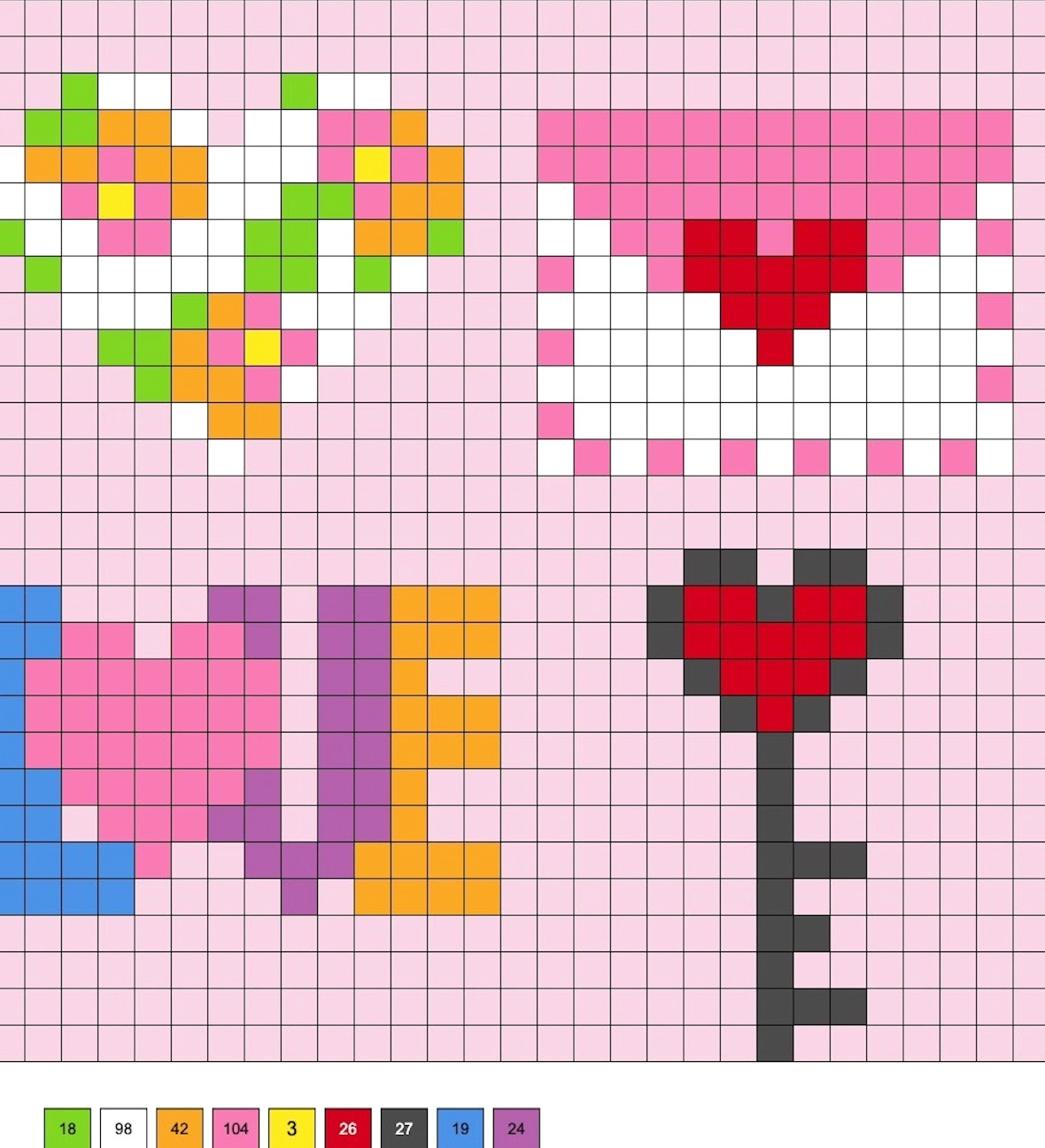 valentines perler beads