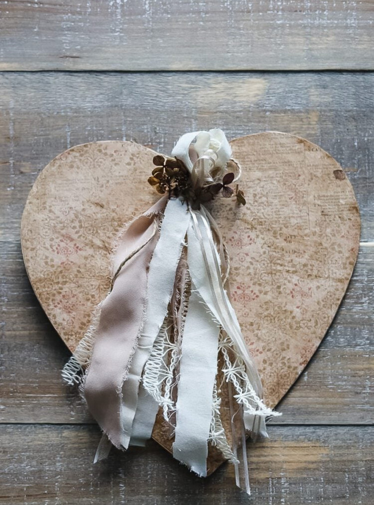 vintage hanging heart
