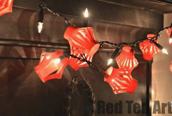 Chinese New Year - Lantern Fairy Lights via www.redtedart.com