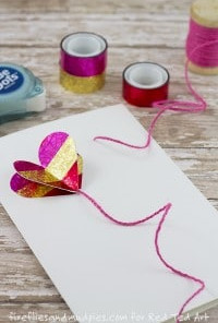 DIY 3D Heart Card - beautiful and easy diy cards for Valentines and Weddings