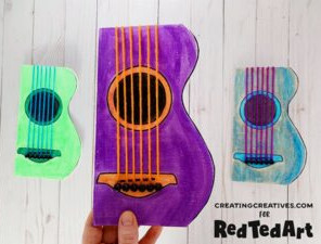 Guitar Cards for music lovers and rock chicks
