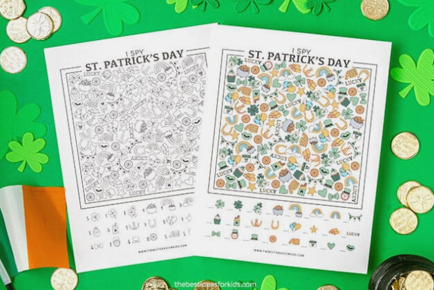 Printable St Patrick's Day I Spy Sheets