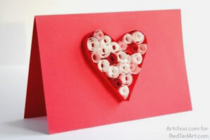 Quilled Heart - Valentines Cards