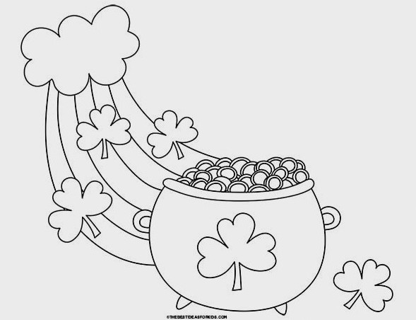 Shamrocks and Pot of Gold