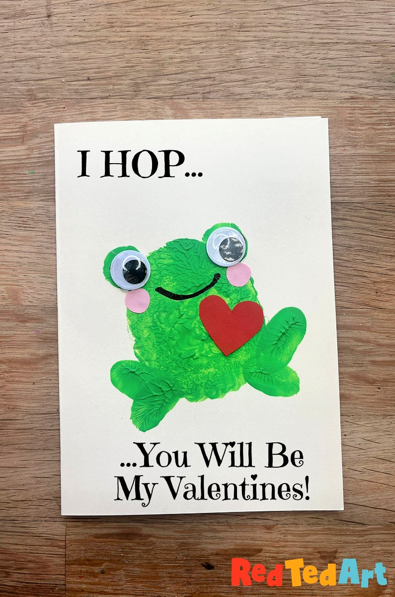 Valentines Day frog