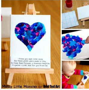 fingerprint heart collage