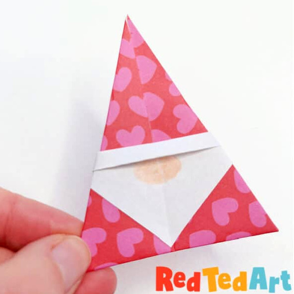 heart origami gnome