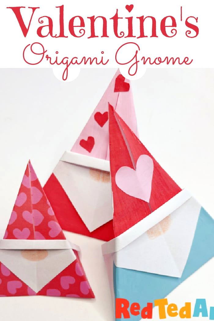 Valentine's Gnome Origami