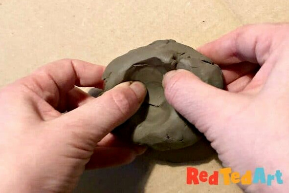 Shaping your pinch pots with your thumbs
