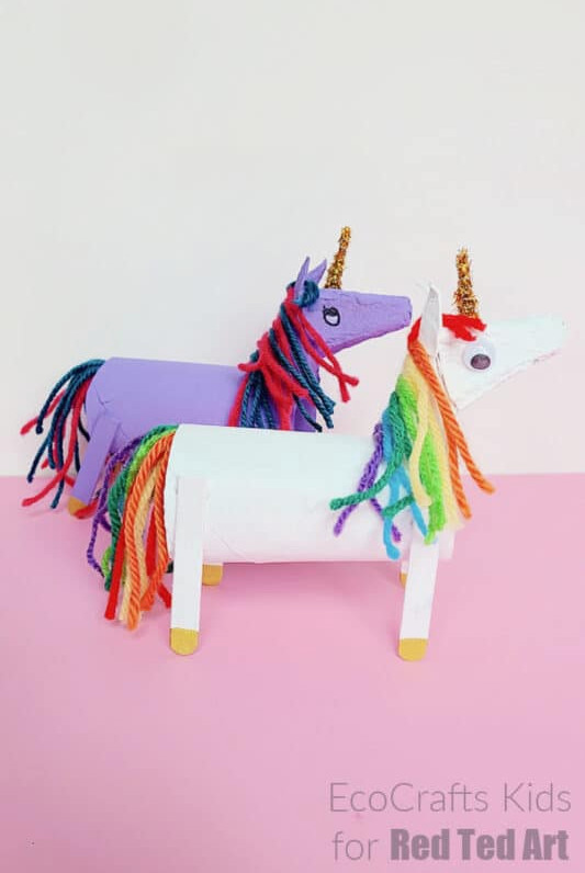 toilet roll horse unicorn
