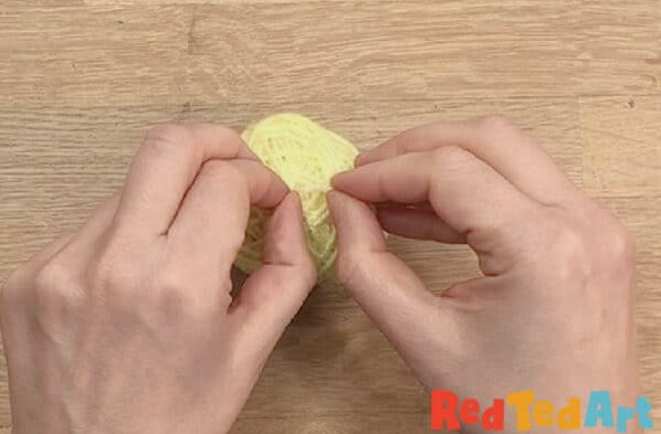 pass the yarn through