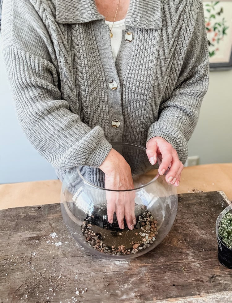 making a terrarium