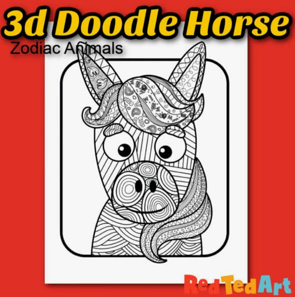 3d horse craft for year of the horse