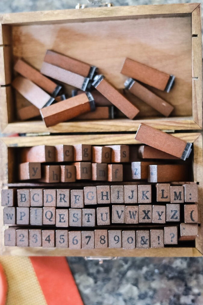 alphabet letter stamps