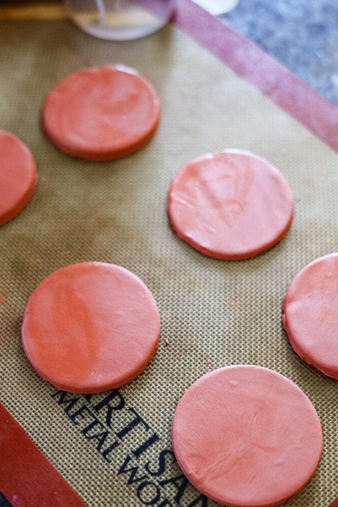 making clay plant marker