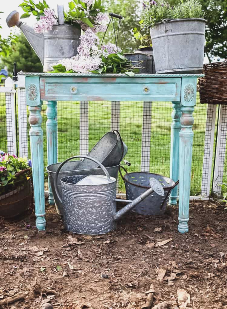 upcycle diy potting bench