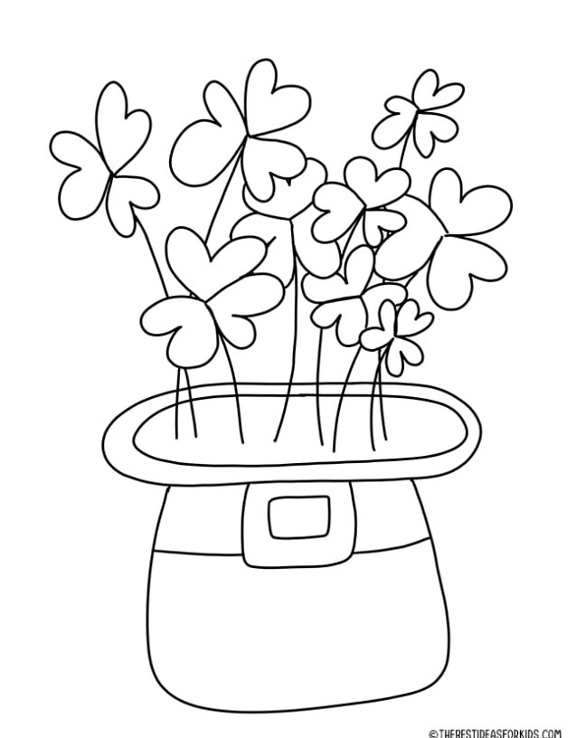 Leprechaun Hat Coloring Page