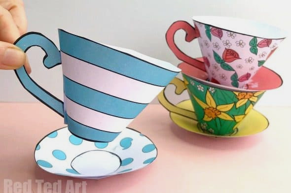 paper teacups for mother's day