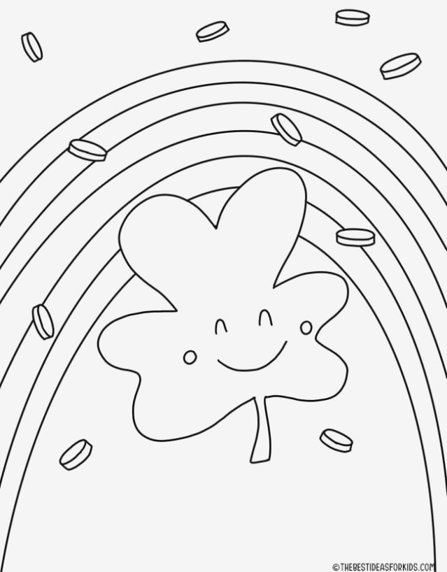 Shamrock Guy Coloring Page