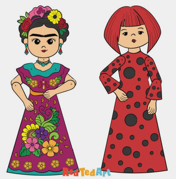 printable paper dolls of great artists