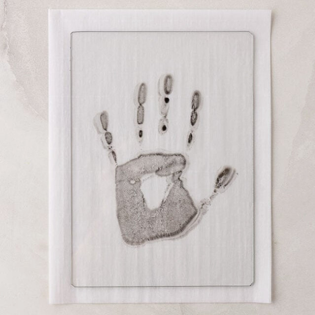 Flip the handprint over