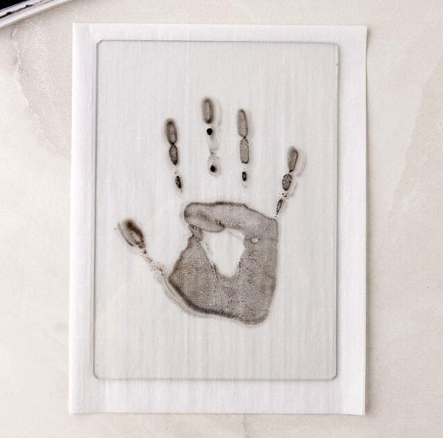 Make an ink handprint