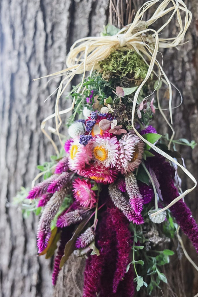 diy floral cinnamon broom