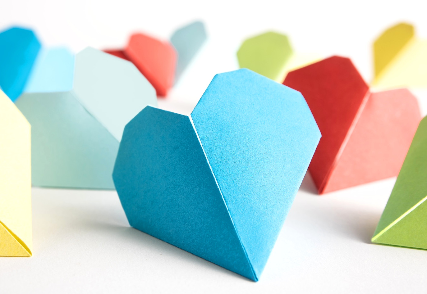 origami bookmark heart