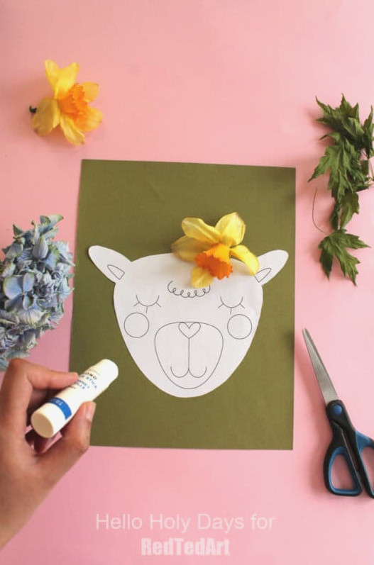 glue your flowers down