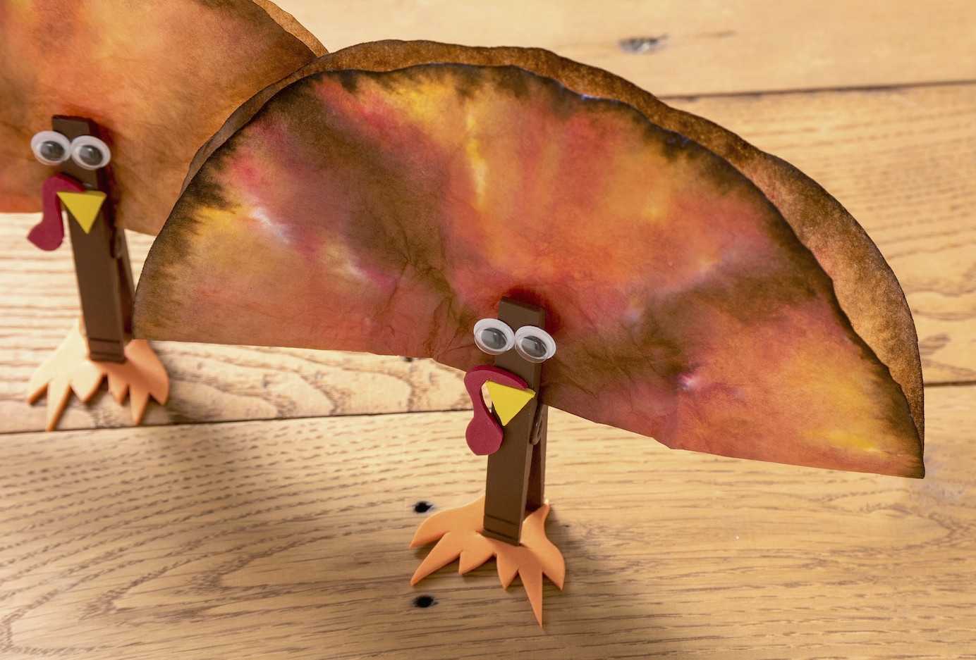 Turkey craft made with a coffee filter