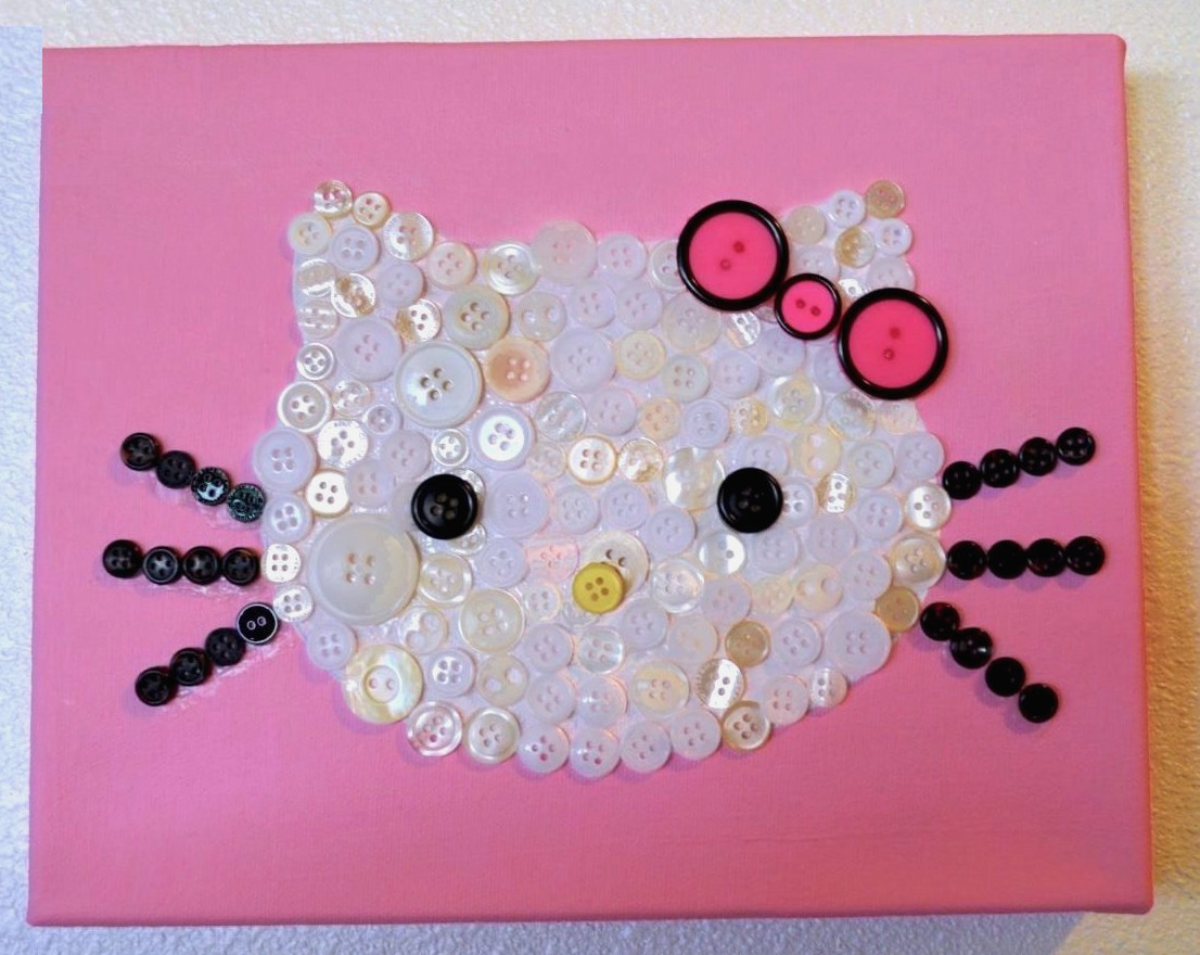 Hello Kitty Button Artwork