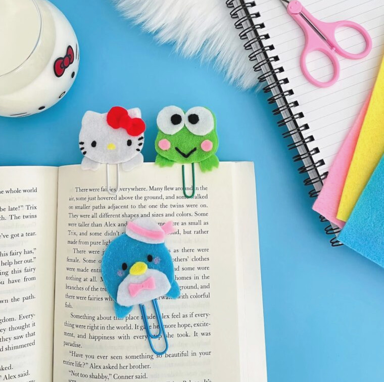 Sanrio felt bookmarks