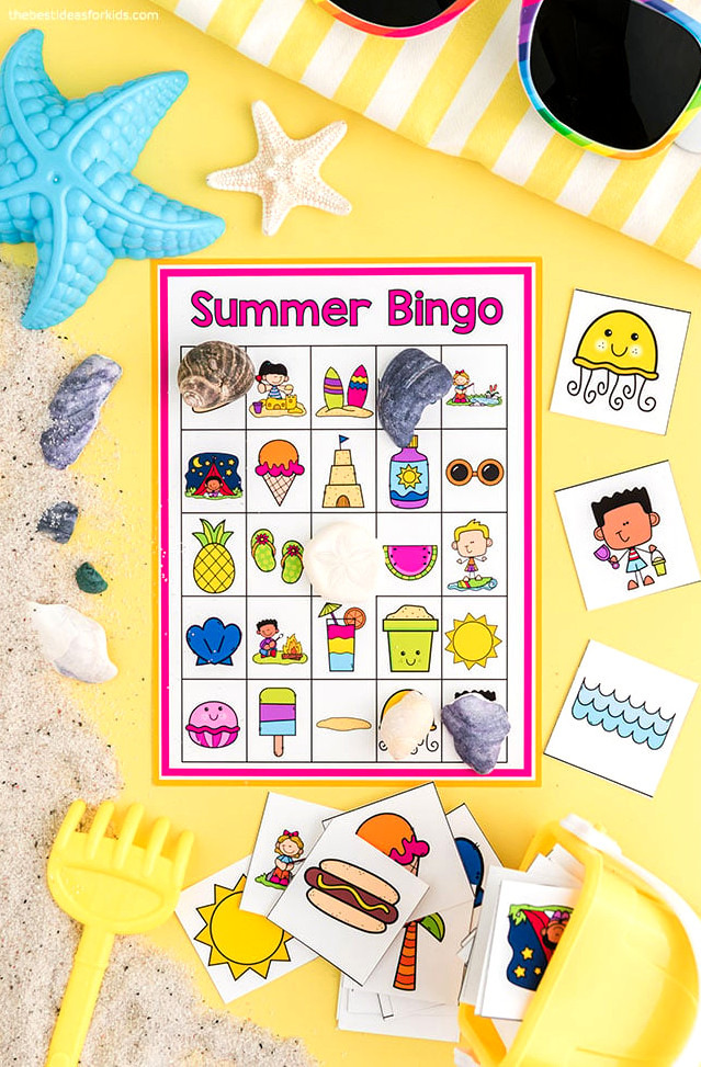 Summer Bingo Free Printable Cards