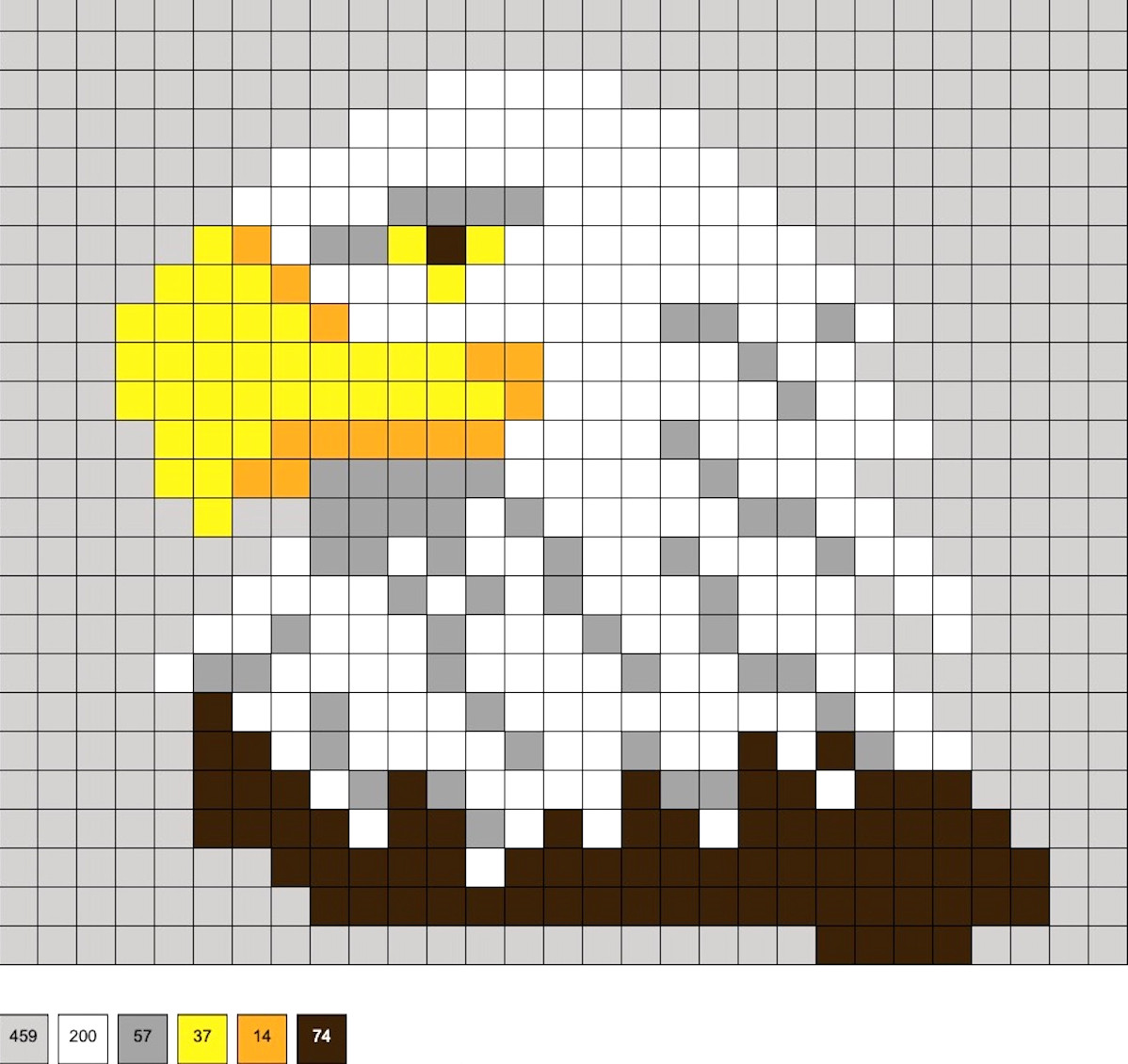 bald eagle perler beads