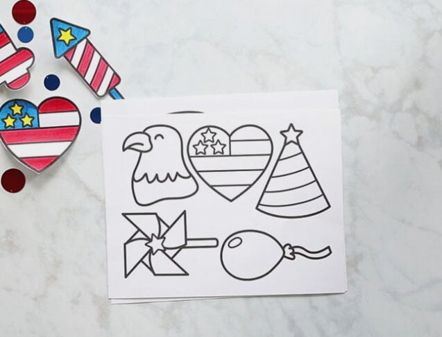 Independence Day wreath templates