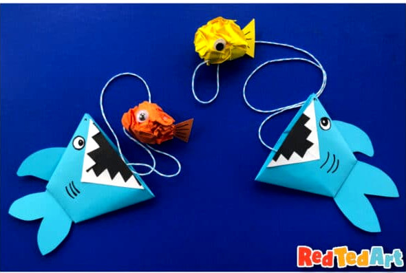 origami shark toy
