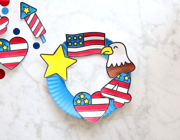 Attach Templates to Paper Plate
