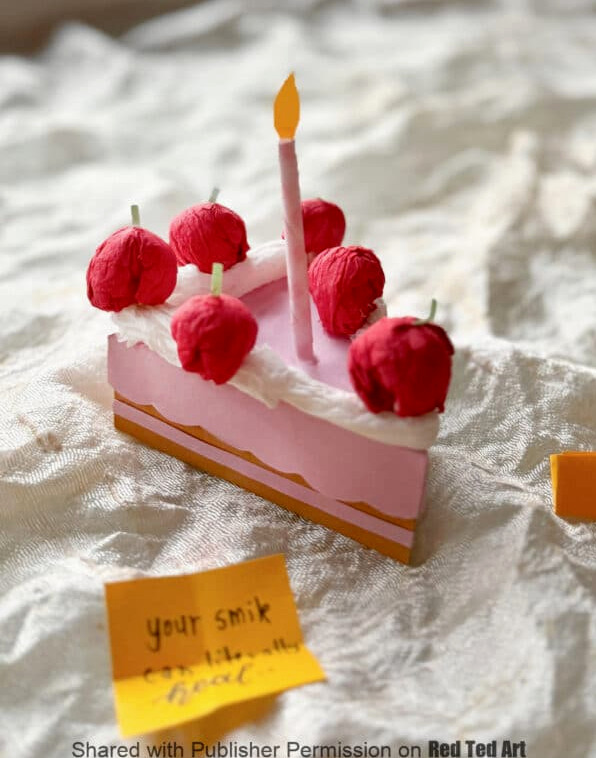 how to make a Birthday Cake Box with template
